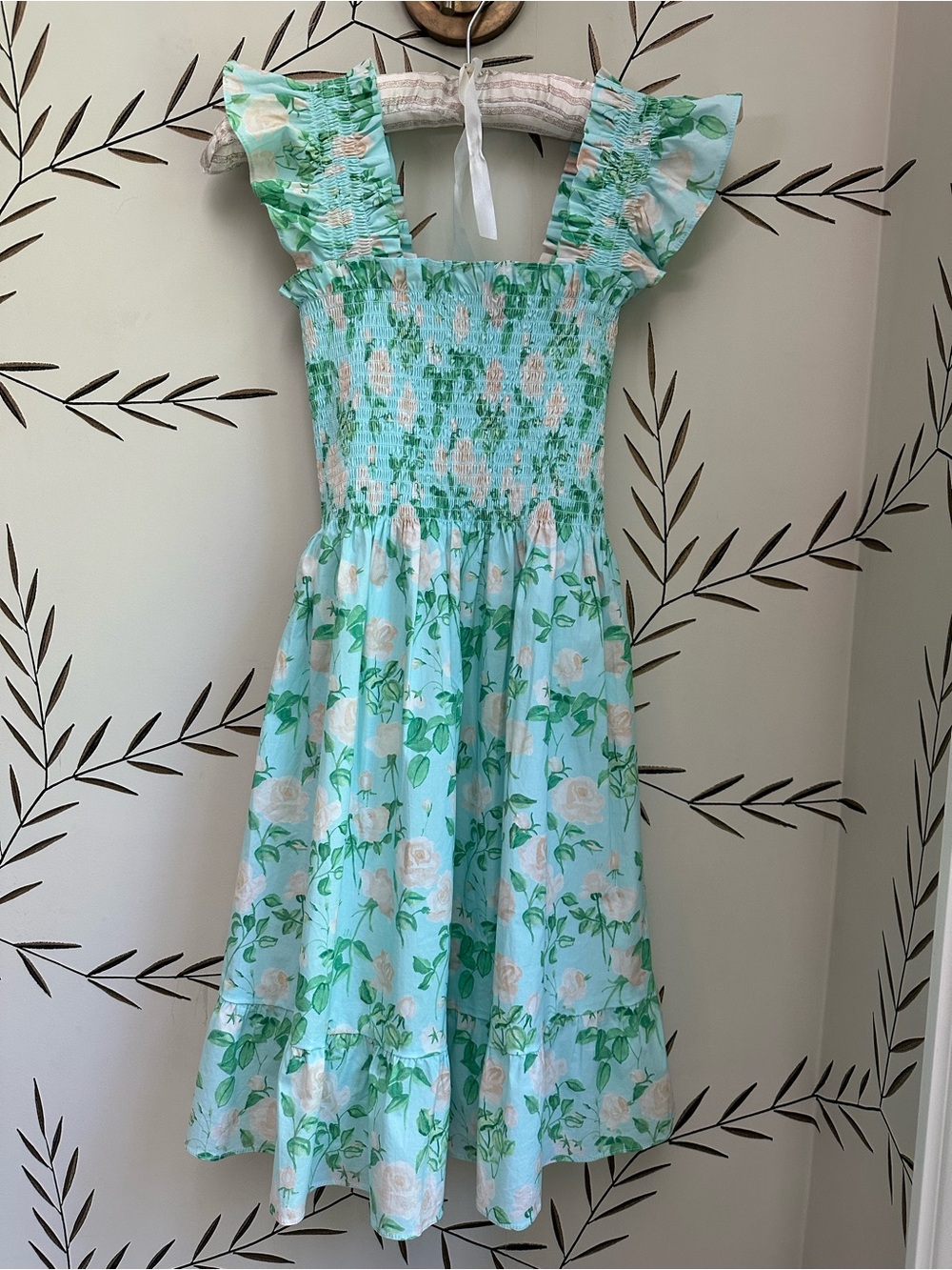 Hill House Elizabeth Nap dress. Blue Rose poplin. XS. EUC - Picture 5 of 7